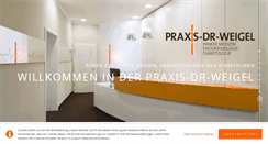 Desktop Screenshot of praxis-dr-weigel.de