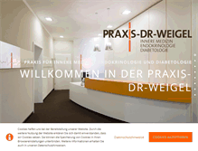 Tablet Screenshot of praxis-dr-weigel.de